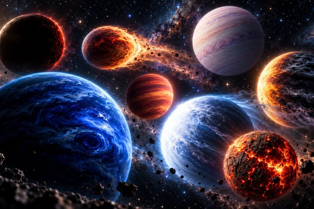 Ocho planetas tan extremos que parecen imposibles, pero existen