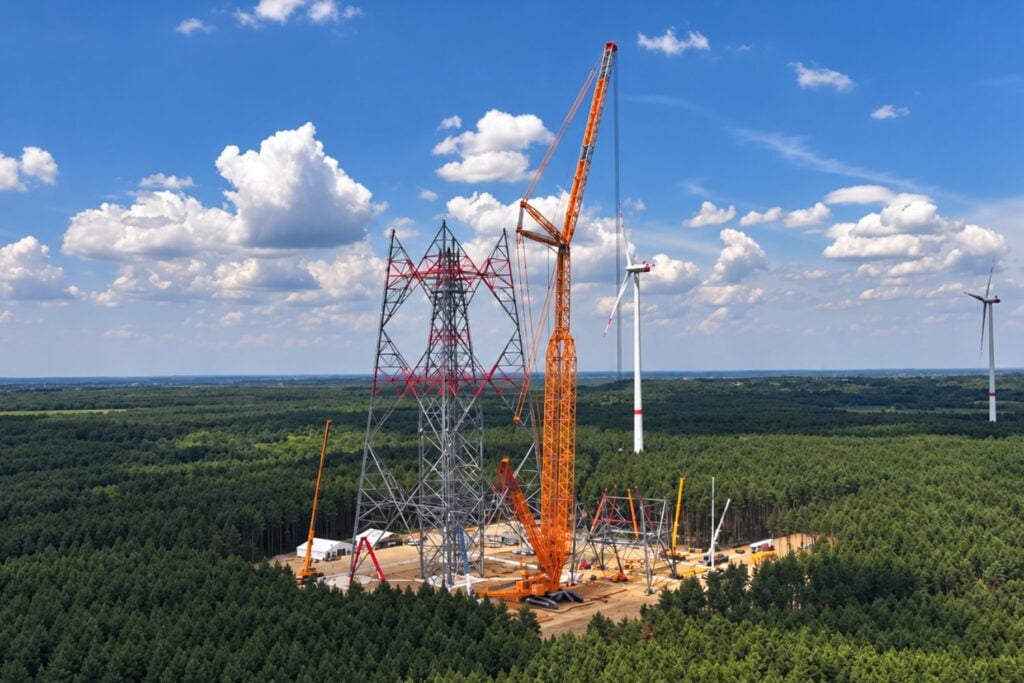Más alta que la Torre Eiffel: Alemania levanta una gigantesca turbina eólica capaz de duplicar la producción de electricidad