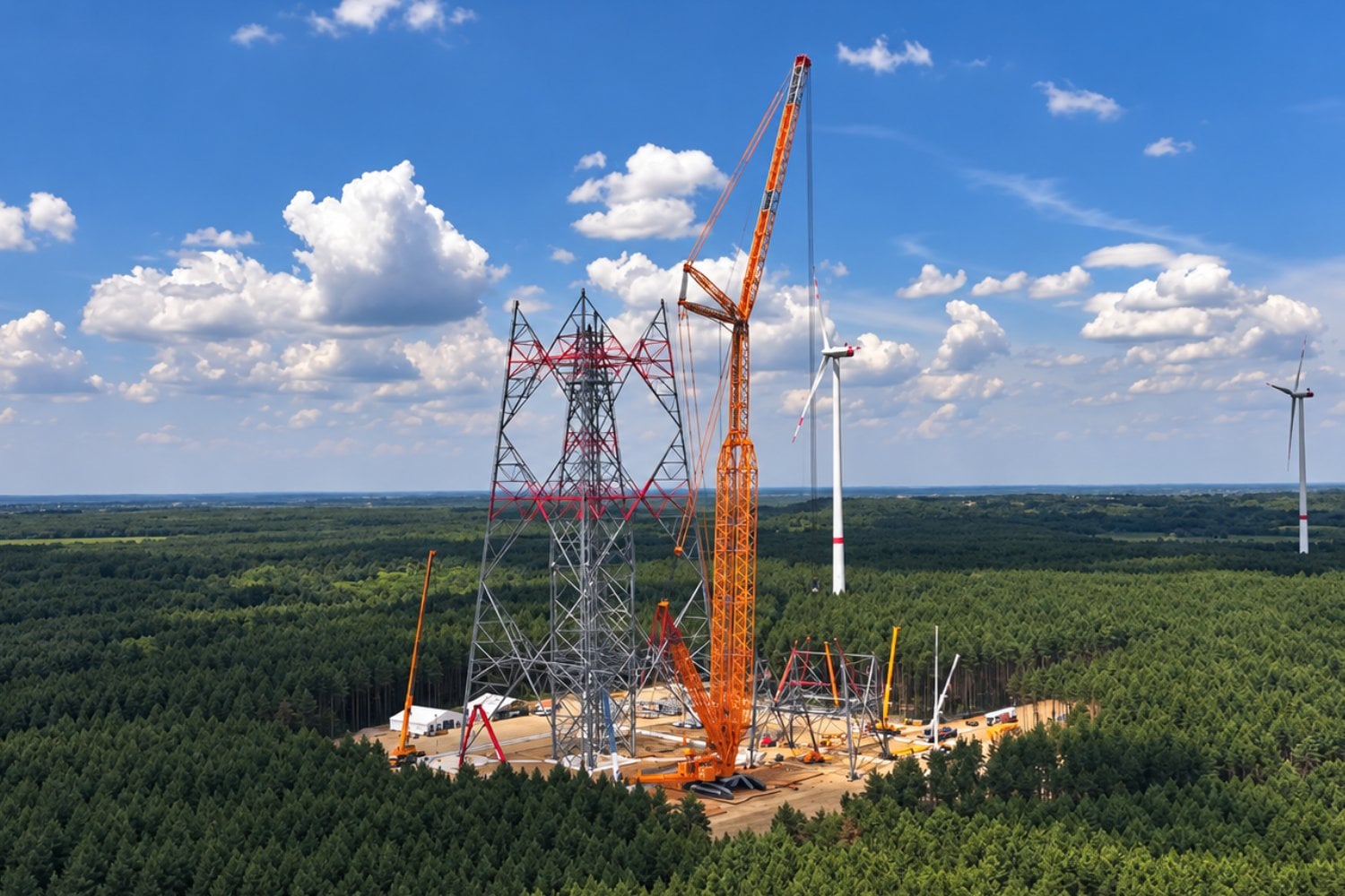 Más alta que la Torre Eiffel: Alemania levanta una gigantesca turbina eólica capaz de duplicar la producción de electricidad