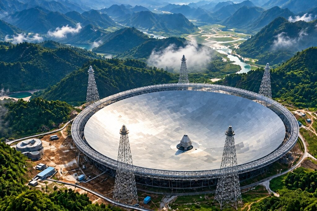 El radiotelescopio FAST encontró una señal de radio muy estrecha en dirección a un sistema planetario lejano