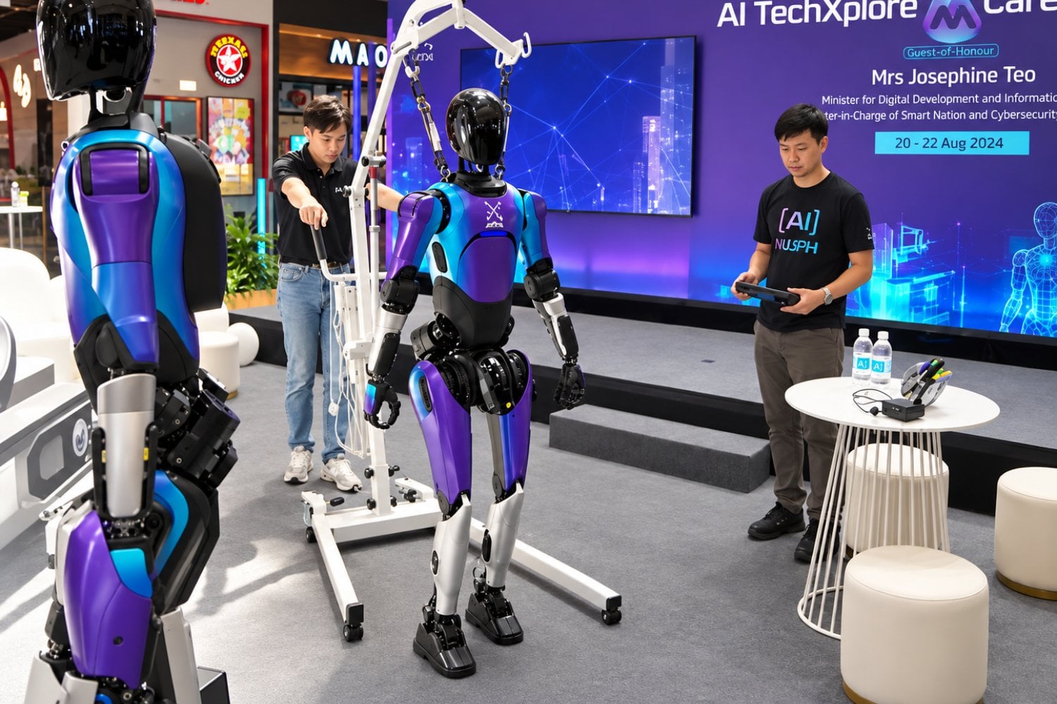 Singapur prepara policías robot con IA para explosivos y cárceles: el primer humanoide operativo llegará en 2028