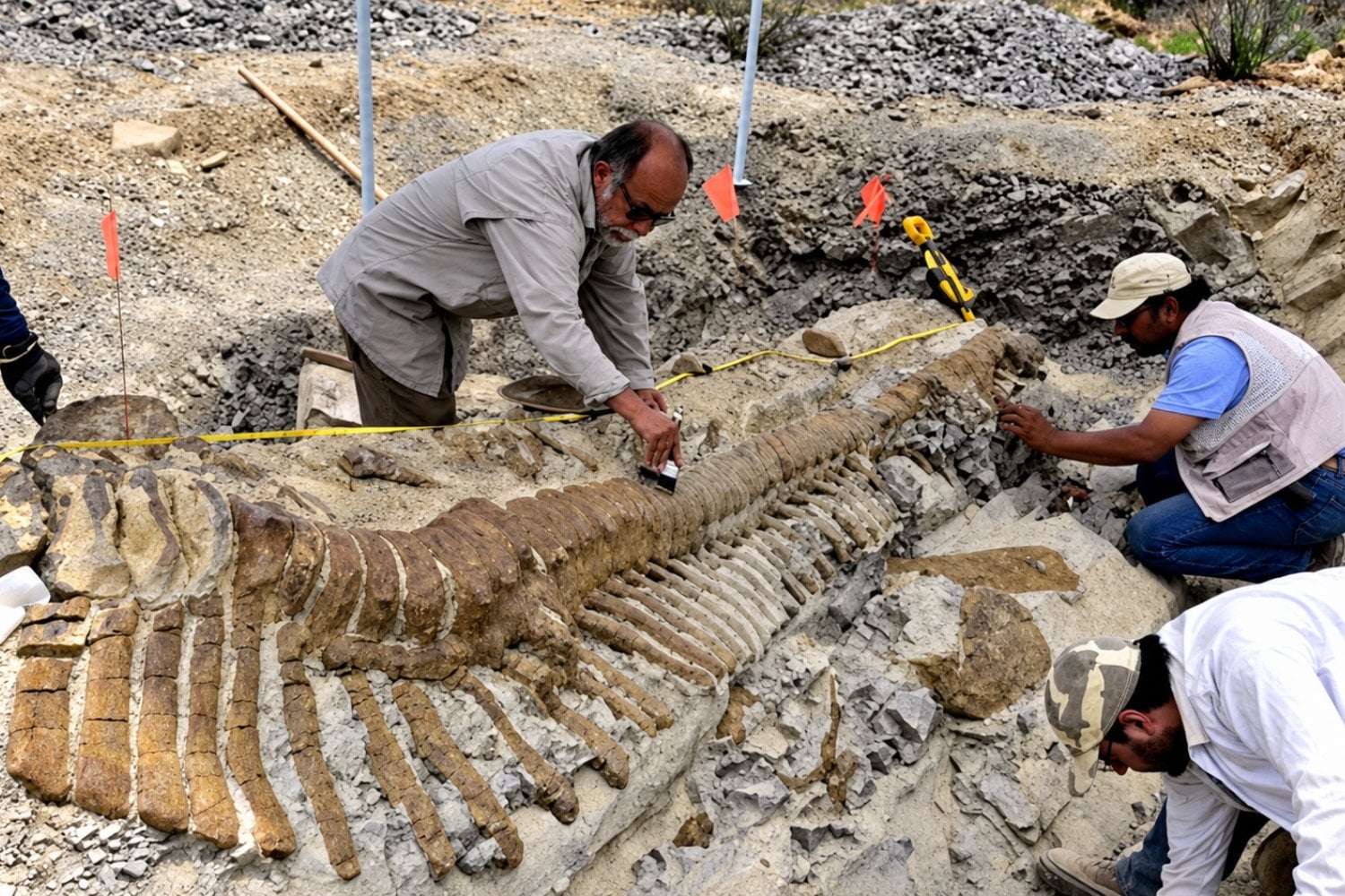 Descubren bajo el mar los restos de un dinosaurio gigante que podría pertenecer a una especie desconocida