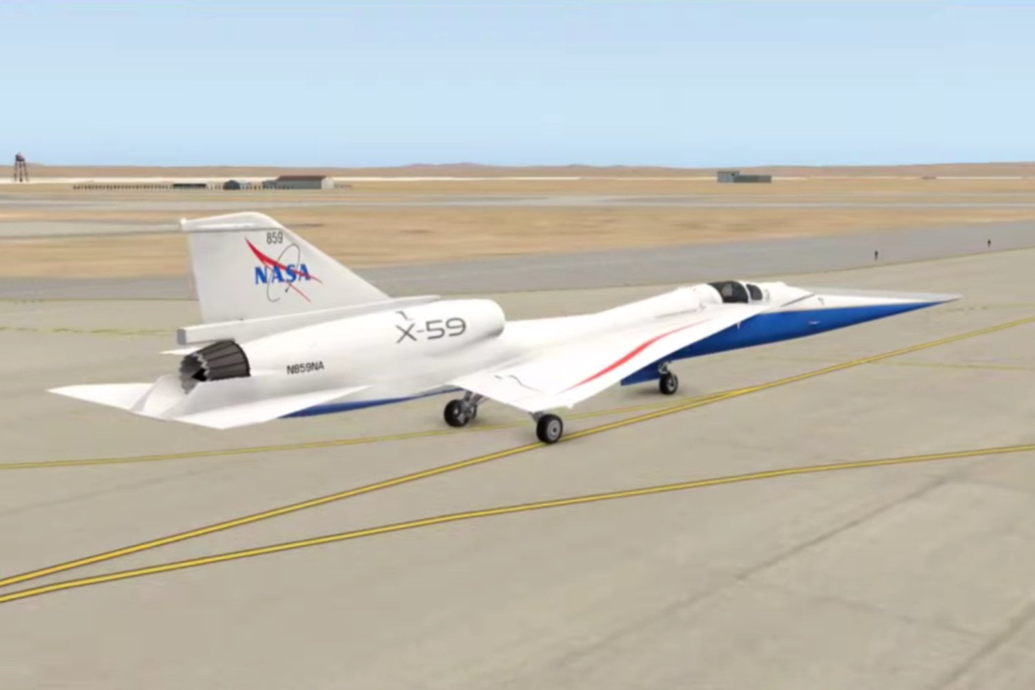 El avión supersónico silencioso X-59 de la NASA acaba de romper dos de sus propios récords