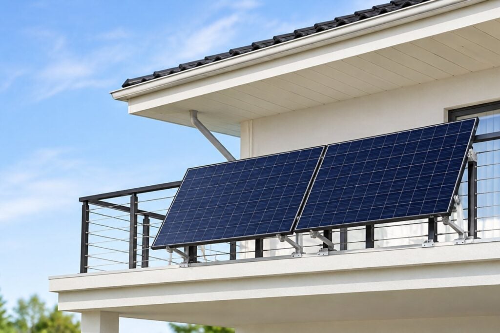 California permitirá instalar paneles solares en balcones y conectarlos directamente al enchufe de casa desde 2027