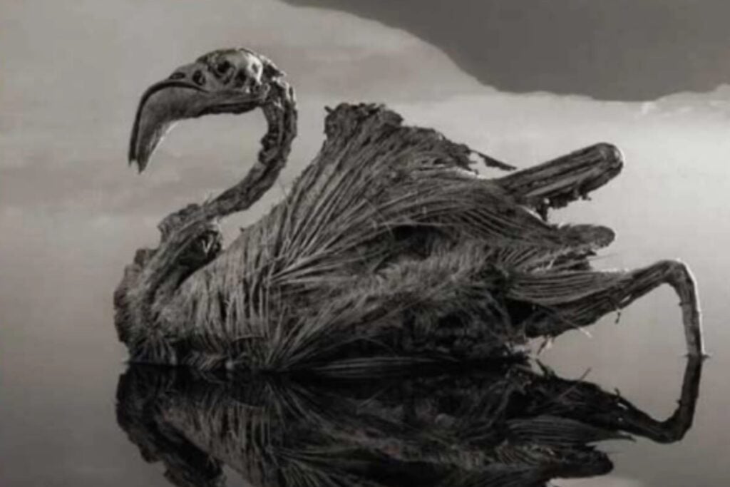 Ave Petrificada Lago Natron