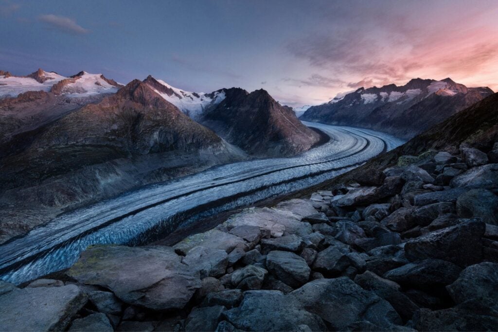 Glaciar En Suiza